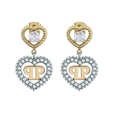 Philipp Plein - PJZEA03EU - Ohrstecker - Damen - PLEIN ROCKED HEART