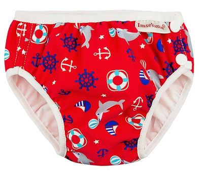 Imse Vimse Schwimmwindel, Badewindel, Aquawindel, Babybadehose Red Marine