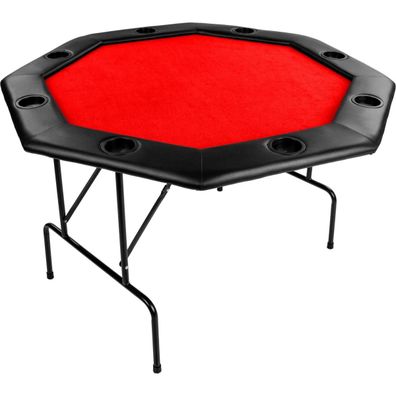 GAMES PLANET® Pokertisch Pokertable Casino Poker Tisch Getränkehalter Klappbar