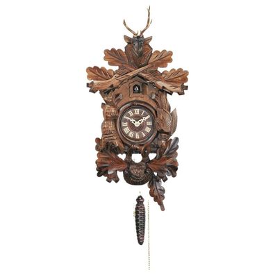 Engstler - 722 QM - Kuckucksuhr - Quarz - Nussbaum