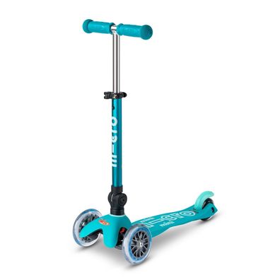 Mini Micro DELUXE Aqua Blue foldable zusammenklappbar Tretroller Kinder Scooter