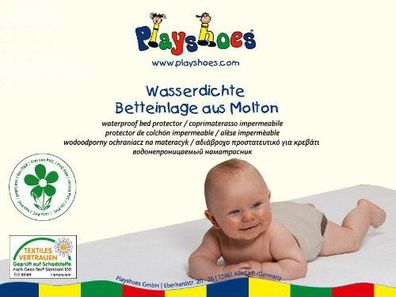 Playshoes Molton Betteinlage wasserdicht und atmungsaktiv, Oeko-Tex Standard 100