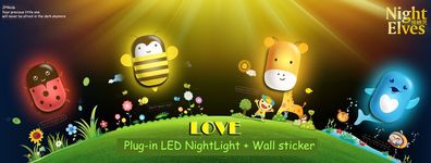 JP4Kids V2 LED Nachtlicht + Wandsticker mit Lichtsensor