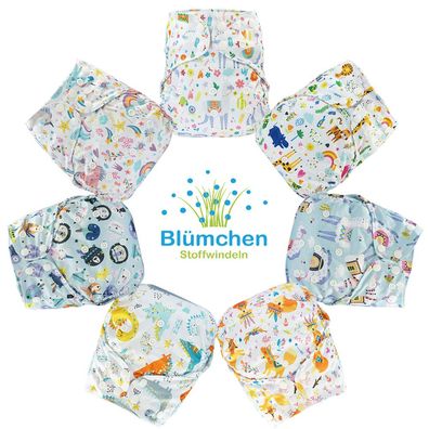 Blümchen One Size Überhose 3,5-16kg Druckis Fantasy