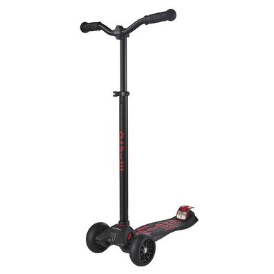 Maxi Micro DELUXE Pro Black/Red Tretroller Kinder Scooter Schwarz