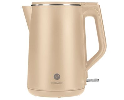 Kochwerk Wasserkocher Teekessel Cool-Touch 1,5L 2200W beige sand