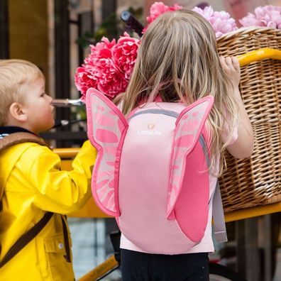 LittleLife Kinder Rucksack 6 Liter Butterfly Daypack Schmetterling