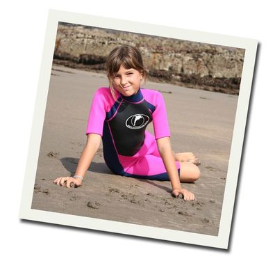 Konfidence Shortie Wetsuit Neopren Kinder Shortie Neoprenanzug Pink