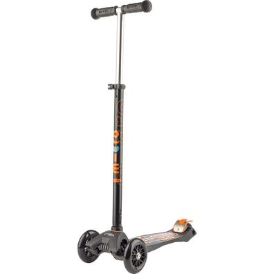 Maxi Micro DELUXE Black Tretroller Kinder Scooter Schwarz