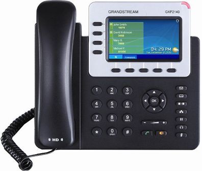 Grandstream GXP-2140 SIP Telefon, HD Audio, 4 SIP-Konten, Farbdisplay