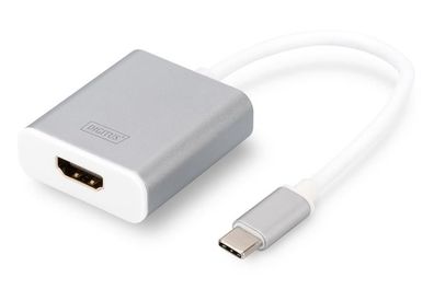 Digitus DA-70836 Digitus USB Type-C 4K HDMI Graf. Adapter 20cm Kabel Alu. Gehäuse