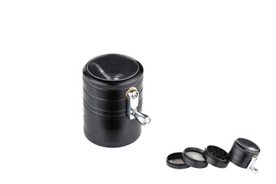 Dreamliner Kurbelgrinder Alu schwarz 4 tlg, Ø 63mm