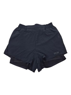 TCA Damen Performance 2-in-1 Laufshorts Anthrazit mit Kompressionshose Shorts