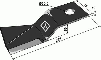 Schlegel-Messer links für Major 63-IND-2538L