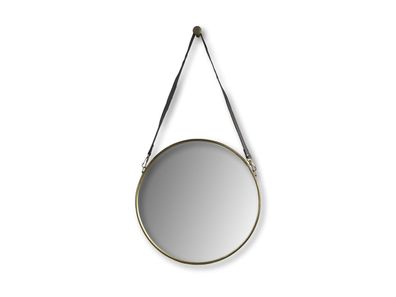 Wandspiegel mit Gürtel 49 x 68 x 3 cm aus Metall