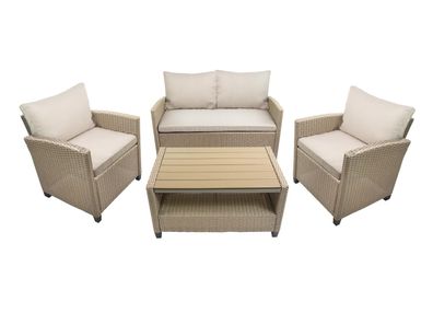 bellavista Rattan Lounge Madeira III bicolor (braun/beige)