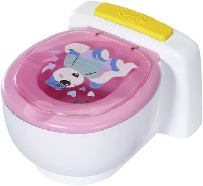 Zapf Creation 828373 BABY born Bath Toilette WC Geräuschfunktion Puppenzubehör