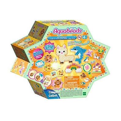 Aquabeads 31776 Sternperlen Bastelstation Bastelset 2000 Perlen Spielzeug Kinder