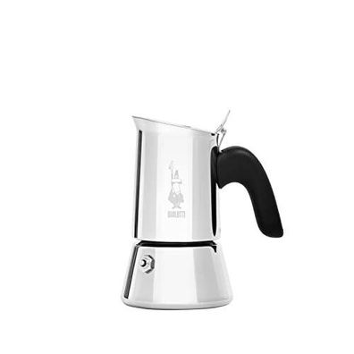 Bialetti 0007252/CN Venus 2 Espressomaschine Edelstahl Induktion Silber 2 Tassen