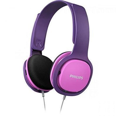 Philips SHK2000PK/00 Over Ear Kinder Kopfhörer 85dB Lautstärkebegrenzung Rosa