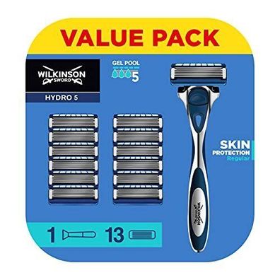 Wilkinson Sword Hydro 5 Skin Protection Rasierer mit 12 Ersatzklingen Herren