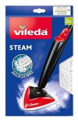 Vileda Steam Ersatzbezug Waschbar Dampfreiniger Microfaser 2er Pack Haushalt