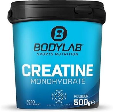 Bodylab24 Creatine Powder 500g, Reines Monohydrat, Hochdosiertes Kreatin, Kölner List