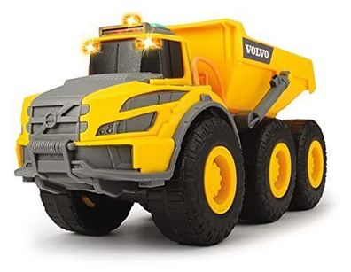 Dickie Toys 203723004 Volvo Knickgelenkter Kipplaster Baufahrzeuge Licht