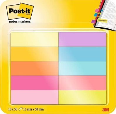 Post-it Notes Marker Packung Haftnotiz Klebemarkierungen 10 Blöcke x 50 Marker