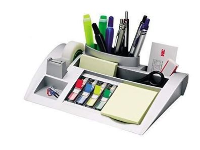 Post-it Desk Organizer 6 Ablageplätze Starterpaket Set Schreibtisch Schule Büro