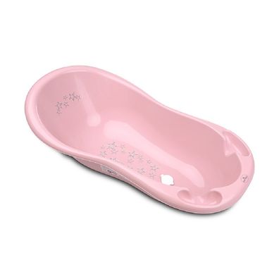 Lorelli Baby Badewanne 100 cm mit Anti-Rutsch-Matte, Wasserablauf, Ablagefächer