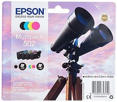 Epson Original 502 Tinte Fernglas Multipack 4-farbig Standard Druckertinte