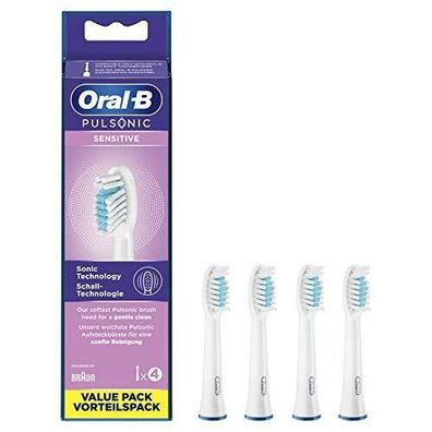 Oral-B Pulsonic Sensitive Aufsteckbürsten Ersatzbürsten Schallzahnbürste 4 Stück