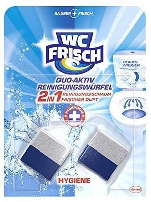 WC FRISCH Duo-Aktiv Reinigungswérfel fér Wasserkästen 1x2 Stéck Reinigungsschaum