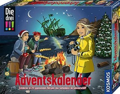 KOSMOS ?632458 Die drei !!! Adventskalender 2022 Das Geheimnis im Geisterschiff