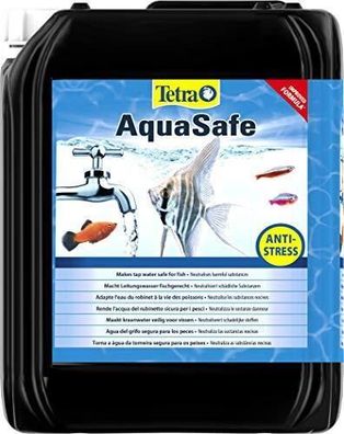 Tetra AquaSafe Qualitäts-Wasseraufbereiter für Aquariumwasser 5 Liter Flasche