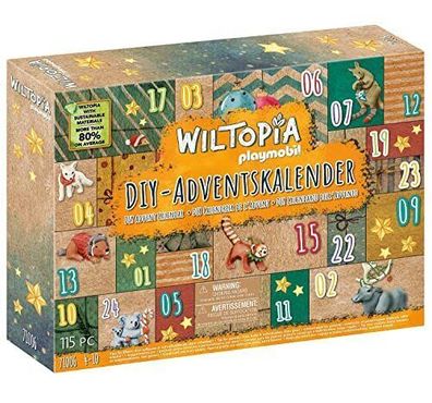 Playmobil Wiltopia 71006 DIY Adventskalender Tierische Weltreise 115 Teile