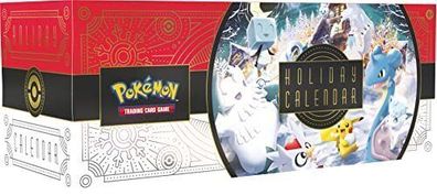 Pokémon TCG Adventskalender 8 Folien-Promokarten 6 Booster-Packs Weihnachten