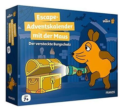 Franzis 67169 Escape Adventskalender mit der Maus Der versteckte Burgschatz