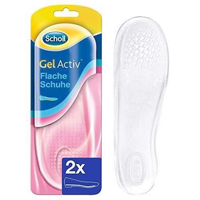 Scholl GelActiv Einlegesohlen Flache Schuhe Geleinlage Transparent Gr. 35 - 40,5