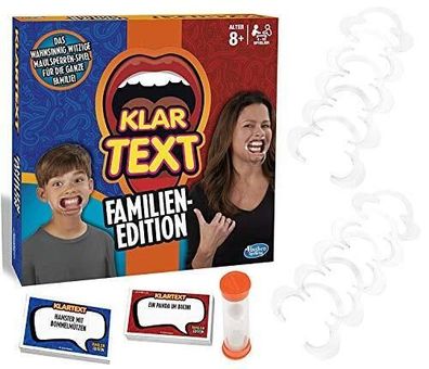 Hasbro C3145100 Klartext Familien-Edition Familenspiel Gesellschaftsspiel