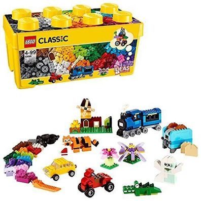 LEGO Classic 10696 Mittelgroße Bausteinebox 484 Teile Spielzeug Aufbewahrungsbox