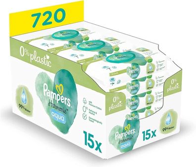 Pampers Harmonie Aqua Baby Feuchttücher Box Hautschutz Sensitive 720 Tücher