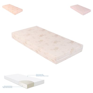 Kikkaboo Babybett-Matratze extra Comfort 120 x 60 x 12 cm, Bezug abnehmbar