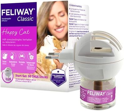 Feliway Starterset Zerstäuber-Set Verdampfer Flakon Katzen Entspannung 48 ml