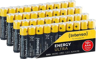 Intenso Energy Ultra AAA Micro LR03 Batterien 1,5 Volt Vorratspack 40 Stéck