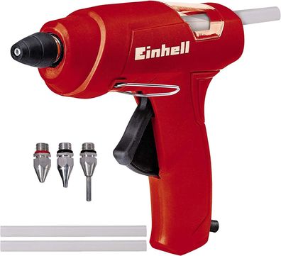 Einhell Heißklebepistole TC-GG 30 Set 3 Klebestifte 3 Désen Aufstellbégel Rot