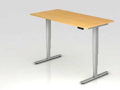 Büro Schreibtisch Stehtisch höhenverstellbar 160x80 cm Modell XDSM16 mit Memory-Sc