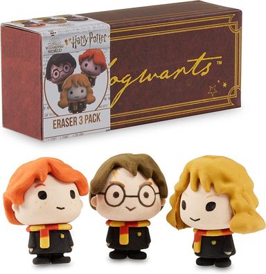 Harry Potter Radiergummi 3er Set Kinder Schule Schreibwaren Hermine Harry Ron