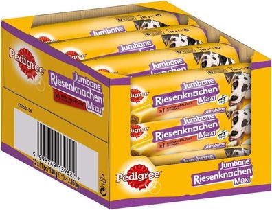 Pedigree Hundesnacks Riesenknochen Maxi Jumbone Große Hunde 12er Pack 12x180 g